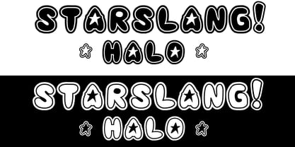 Starslang Halo Font Poster 4