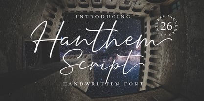 Hanthem Script Font Poster 10