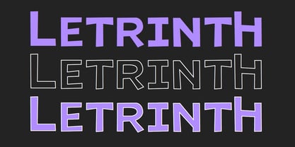 Letrinth Font Poster 4