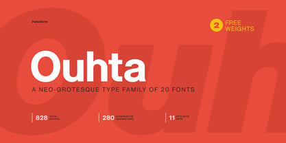 Ouhta Font Poster 1