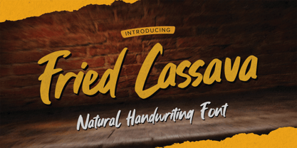 Fried Cassava Font Poster 1