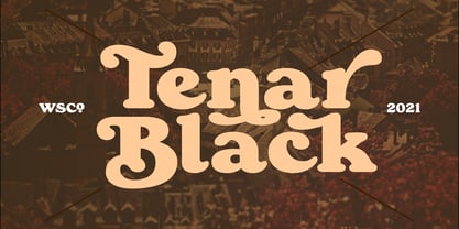 Tenar Black Font Poster 1