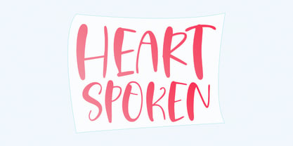 Heart Spoken Fuente Póster 1
