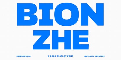 Bionzhe Font Poster 1