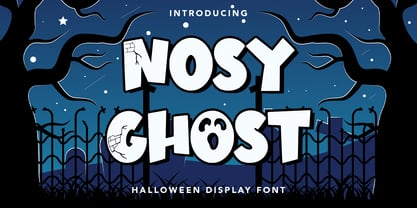 Nosy Ghost Font Poster 1