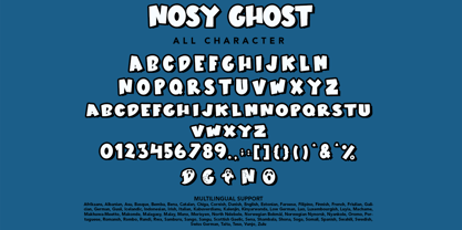 Nosy Ghost Font Poster 8