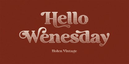 Holen Vintage Font Poster 7