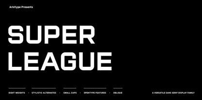 Super League Font Poster 1