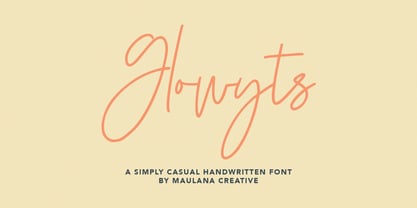 Glowyts Font Poster 1