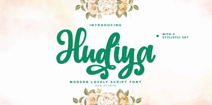 Hudiya Script Font Poster 1