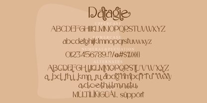 Daragie Font Poster 7