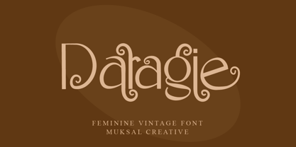 Daragie Font Poster 1