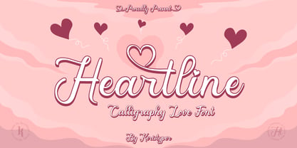 Heartline Font Poster 1