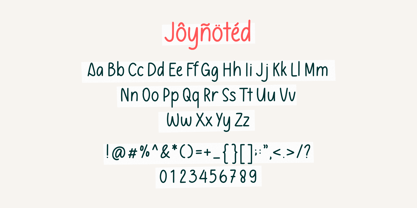 Joynoted Font Poster 9
