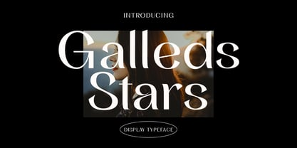 Galleds Stars Font Poster 1