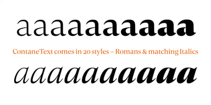 Contane Text Font Poster 8