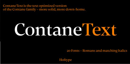 Contane Text Font Poster 1