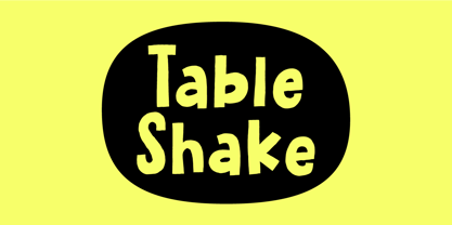 Table Shake Font Poster 1