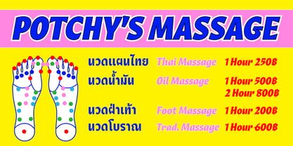 Huai Thai Font Poster 5