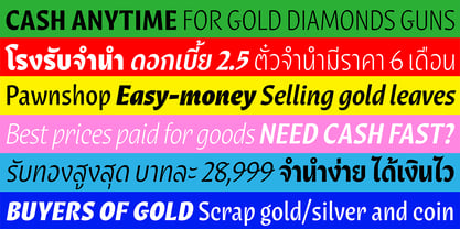 Huai Thai Font Poster 3