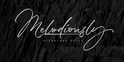 Melodiously Font Poster 1