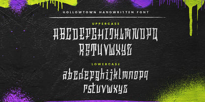 Hollowtown Font Poster 2