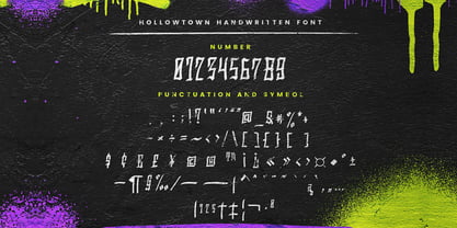 Hollowtown Font Poster 3
