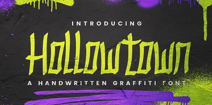 Hollowtown Font Poster 1