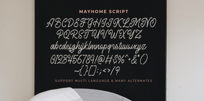 Mayhome Font Poster 9