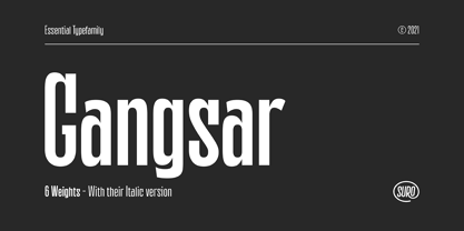 Gangsar Font Poster 1