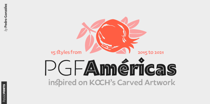 PGF Americas Font Poster 1