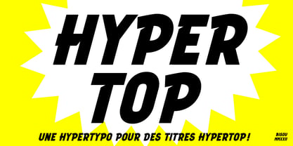 Hyper Top Font Poster 1