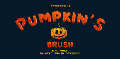 Pumpkins Brush Font Poster 1