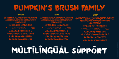 Pumpkins Brush Font Poster 2