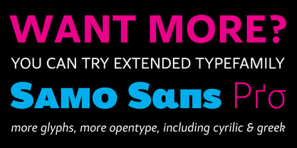 Samo Sans Font Poster 5