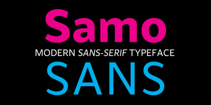 Samo Sans Police Poster 1