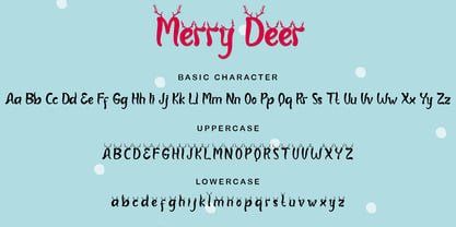 Merry Deer Font Poster 8