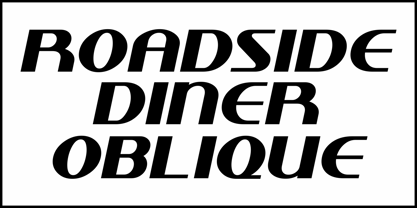 Roadside Diner JNL Font Poster 4