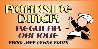Roadside Diner JNL Font Poster 1