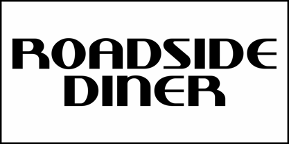 Roadside Diner JNL Font Poster 2