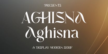 Aghisna Display Font Poster 1