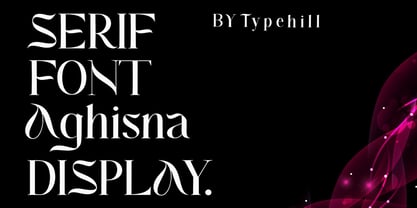 Aghisna Display Font Poster 2