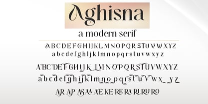 Aghisna Display Font Poster 4