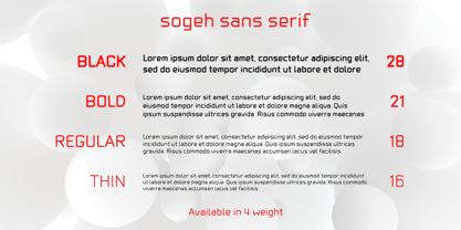Sogeh Font Poster 2