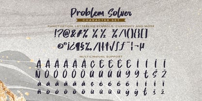 Problem Solver Font Poster 7