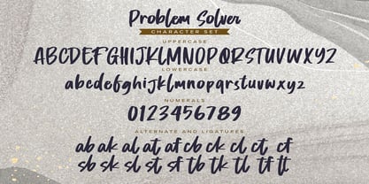 Problem Solver Font Poster 6