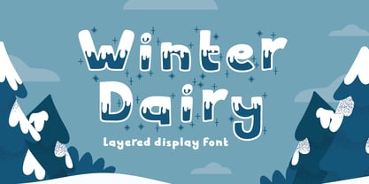 Winter Dairy Font Poster 1