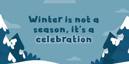 Winter Dairy Font Poster 2