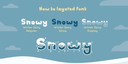 Winter Dairy Font Poster 7