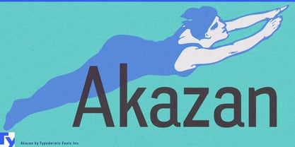 Akazan Font Poster 1